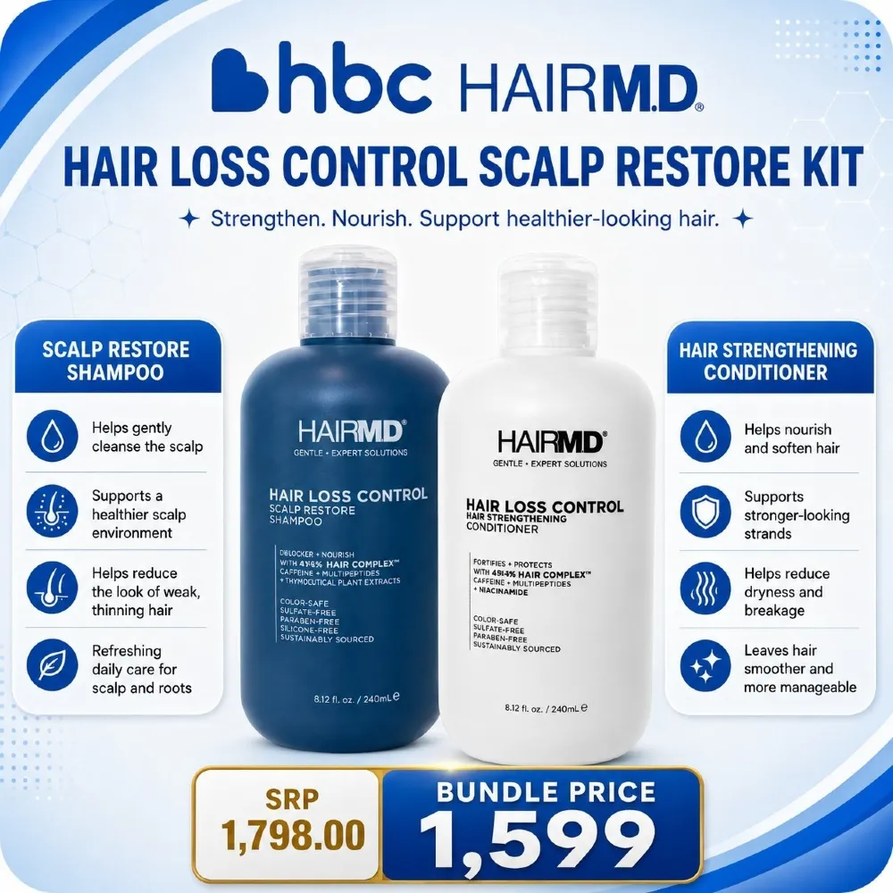 HBC HairMD Hair Loss Control & Scalp Restore Bundle
