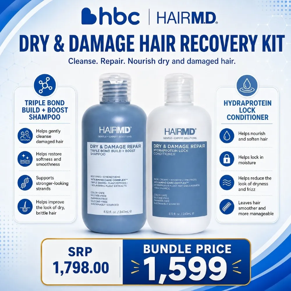 HBC HairMD Dry & Damage Hair Recovery Bundle