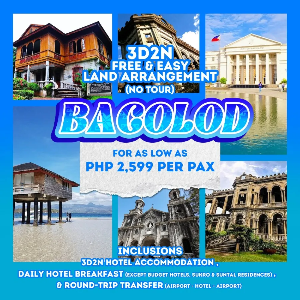 3D2N BACOLOD LAND ARRANGEMENT PACKAGES