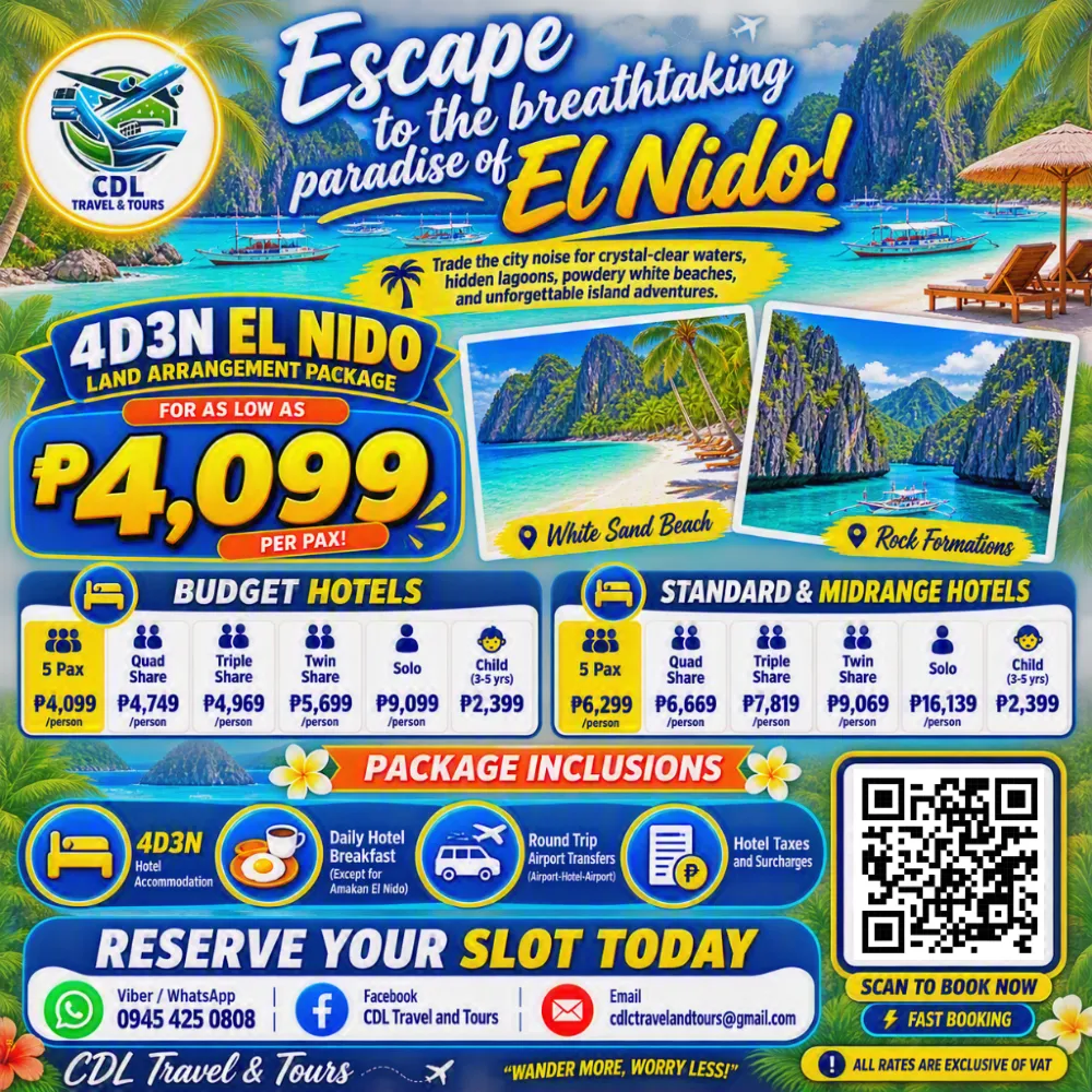 4D3N EL NIDO LAND ARRANGEMENT