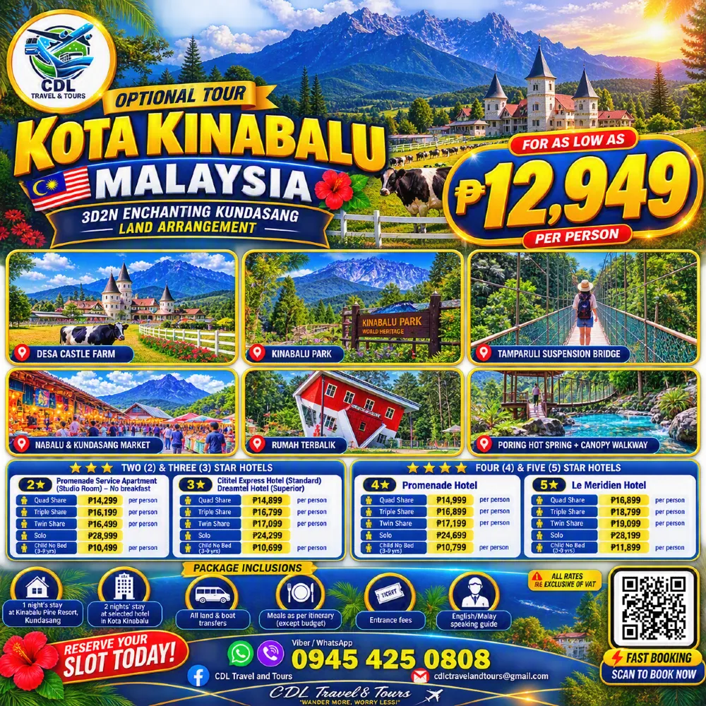 3D2N ENCHANTING KUNDASANG LAND ARRANGEMENT