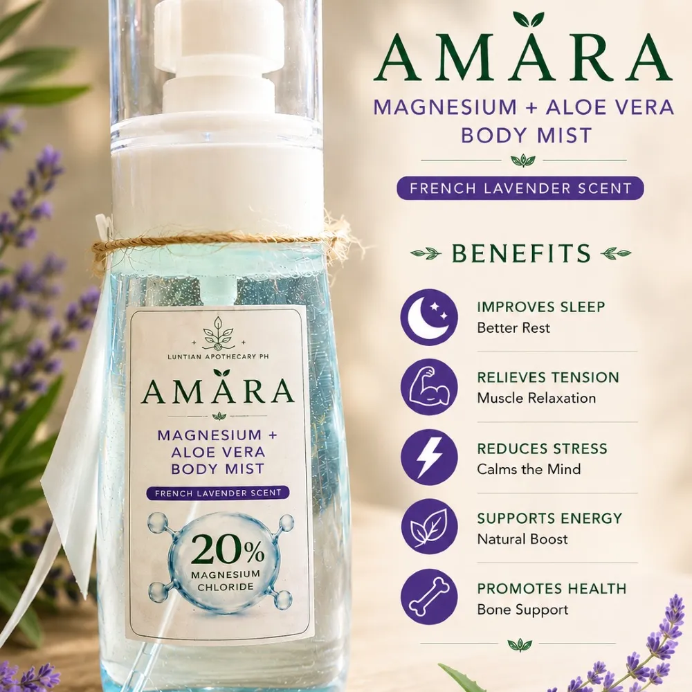 AMARA Magnesium + Aloe Vera Mineral Body Mist 