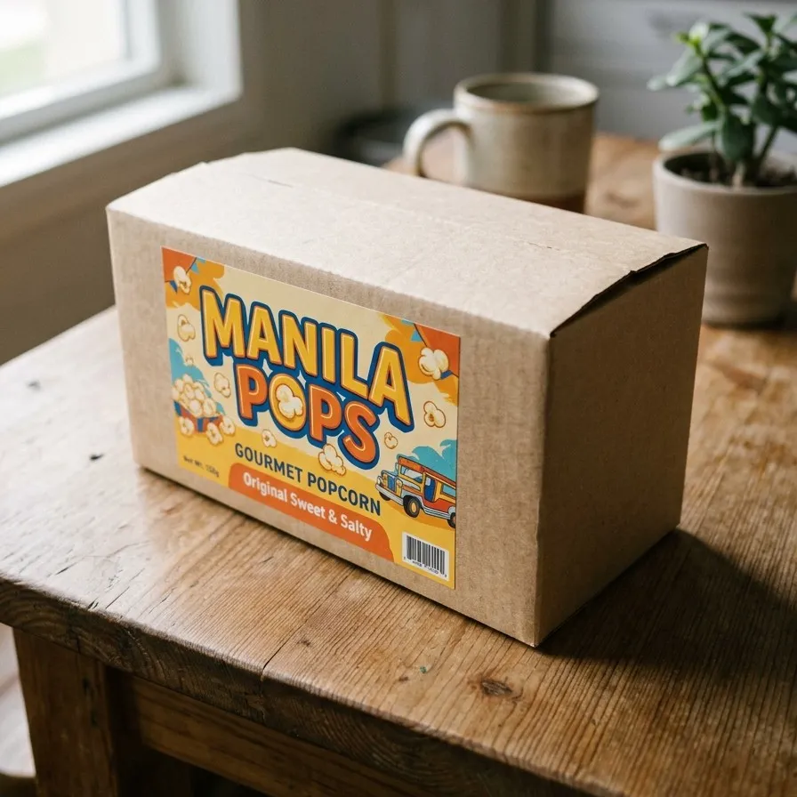 Manila Pops Box Packaging
