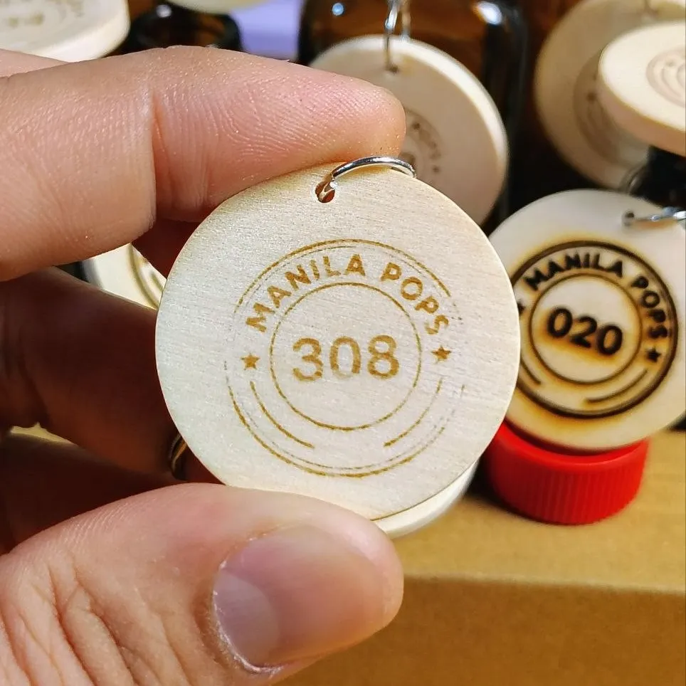 Custom Engraved Keychain with Font Style 30