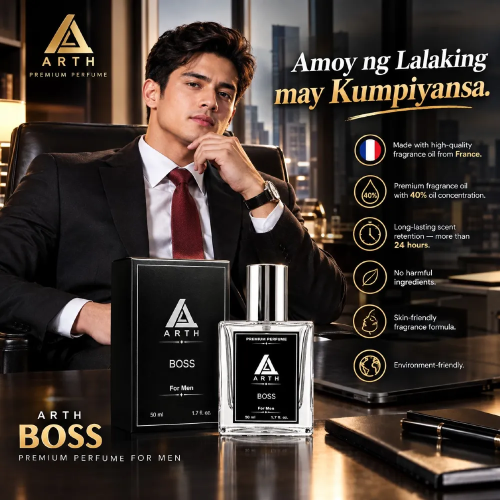 ARTH BOSS Premium Perfume for Men 40% oil concentration