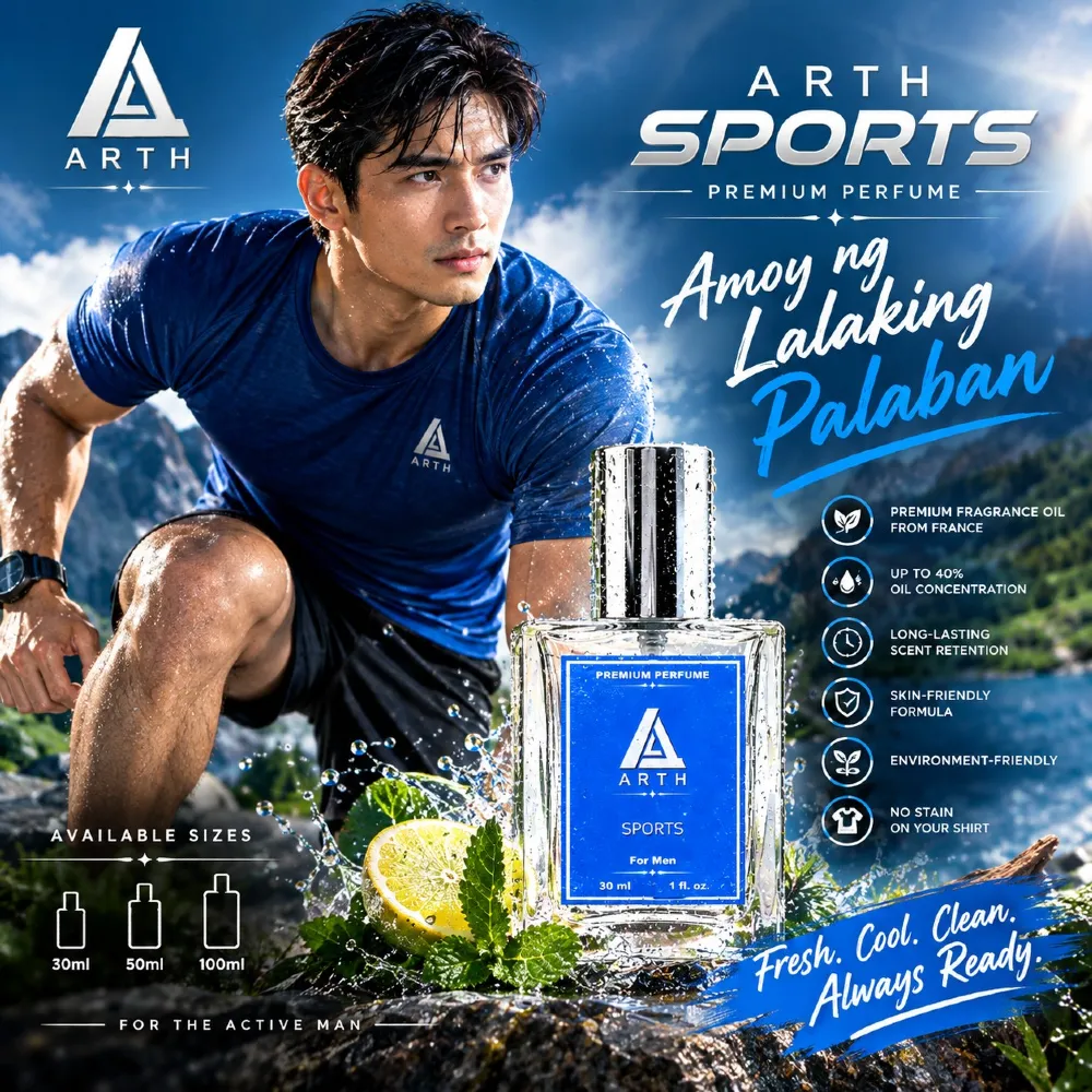 ARTH SPORTS Premium Perfume for Men 40% oil concentration