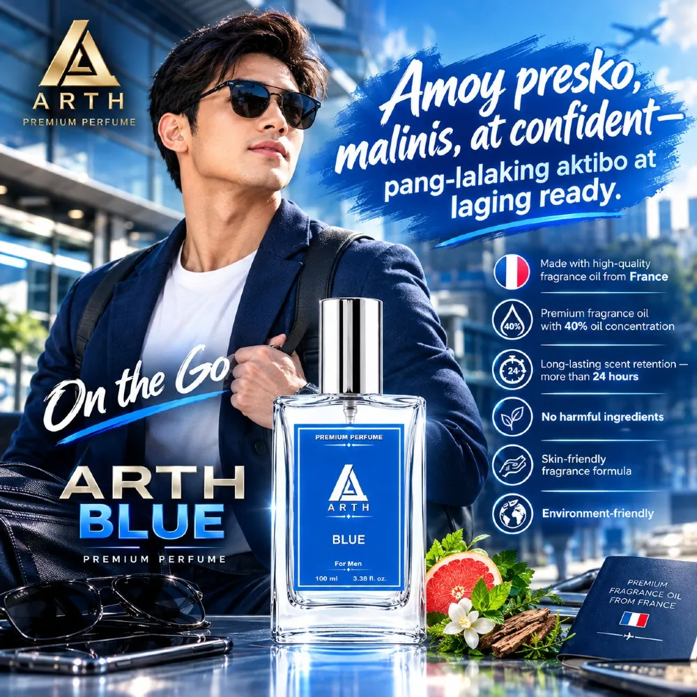 ARTH BLUE Premium Perfume for Men 40% oil concentration